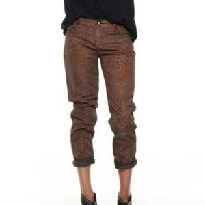 ONE TEASPOON Boocut LEOPARD Animal Print JEANS